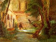 Charles Blechen Monastery in the Wood oil painting reproduction